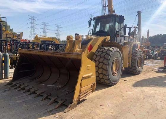 Yellow 1615Nm 1800rpm 318hp Used CAT Wheel Loader